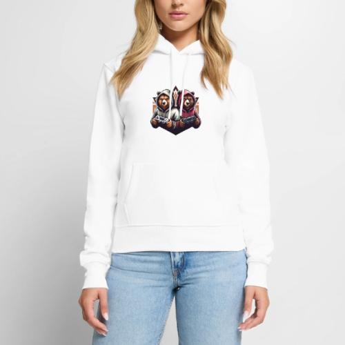 2 grizzlies gamer bears - Women's Premium Hoodie