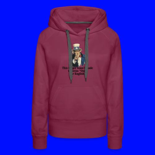 Uncle Sam - Finger - Women's Premium Hoodie