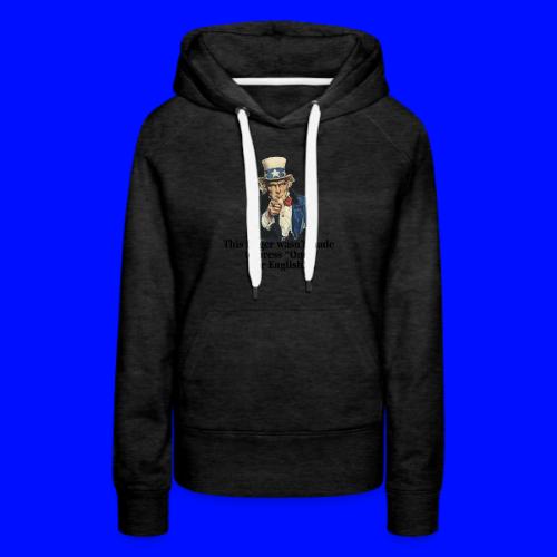 Uncle Sam - Finger - Women's Premium Hoodie