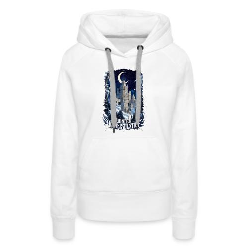 Celestial Winter Temple T-Shirt - Women's Premium Hoodie