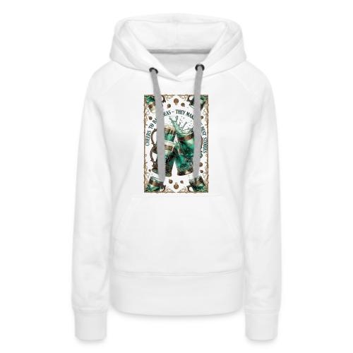 Cheers to Bad Ideas Tankards Graphic Tee - Women's Premium Hoodie