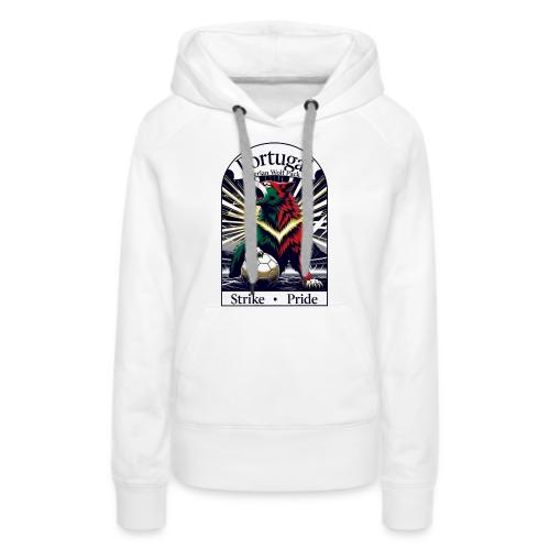Portugal Iberian Wolf Soccer T Shirt, Pride Gift - Women's Premium Hoodie