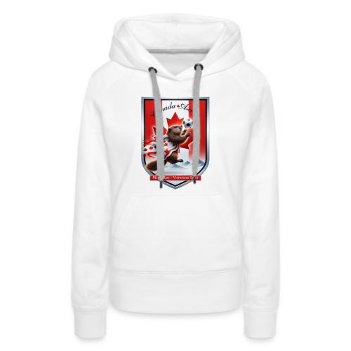 Canada Beaver Ascent T-Shirt, Canadian Pride Gift - Women's Premium Hoodie