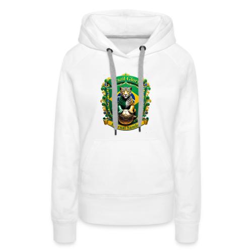 Brazil Jaguar Glory Tee, Brazilian Pride Gift - Women's Premium Hoodie
