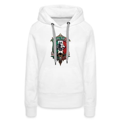 Italy heritage Wolf Fury Tee, Pride Badge Gift - Women's Premium Hoodie