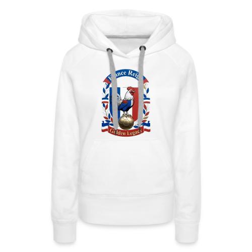 France Rooster Reign T-Shirt, Tricolore Pride Gift - Women's Premium Hoodie