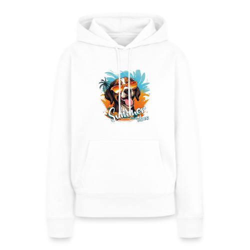 Funny Dog: Summer Vibes - Women's Premium Hoodie