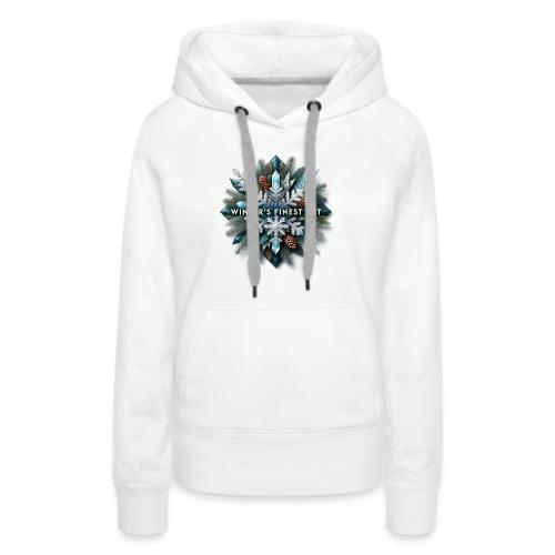 Intricate Frozen Evergreen T-Shirt - Women's Premium Hoodie