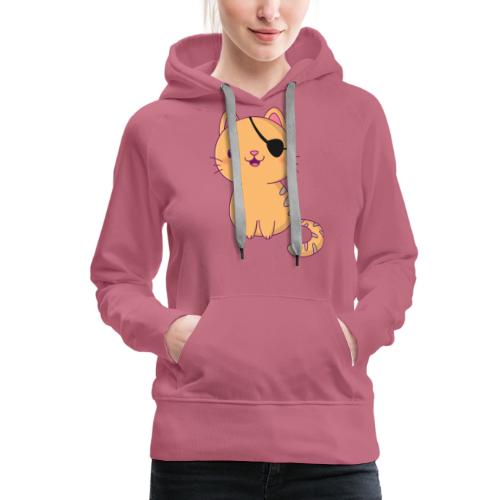 Cat with 3D glasses doing Vision Therapy! - Women's Premium Hoodie