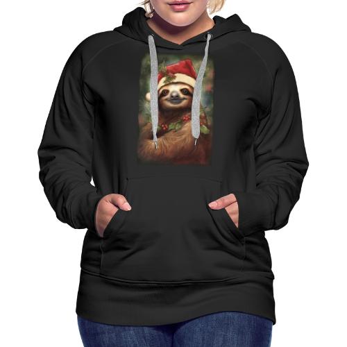 Christmas Sloth - Women's Premium Hoodie
