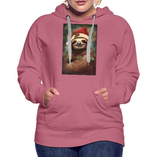 Christmas Sloth - Women's Premium Hoodie
