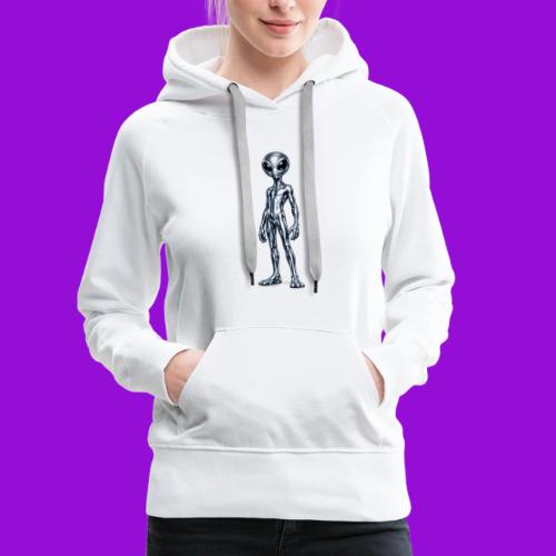Silver Alien - Women's Premium Hoodie