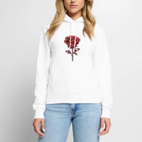 Silver Rose - Women's Premium Hoodie