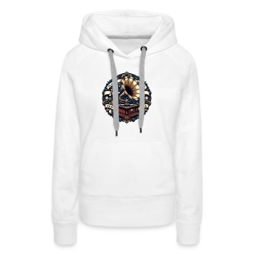 Ornate Phonograph T-Shirt - Women's Premium Hoodie