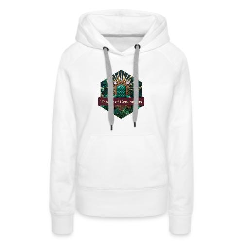 Women’s Day Vine Throne T Shirt, Gift for Grandma - Women's Premium Hoodie