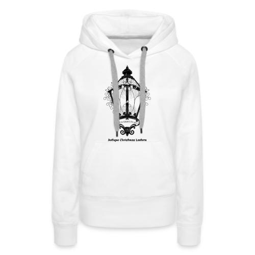 Antique Christmas Lantern T-Shirt - Women's Premium Hoodie