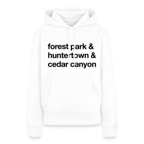 1 Church 3 Locations Black - Women's Premium Hoodie