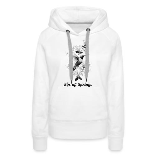 Hummingbird T-Shirt, Honeysuckle Vine - Women's Premium Hoodie