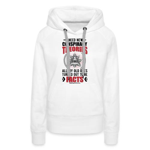 Conspiracy Theory Star for Light Colors - Women's Premium Hoodie