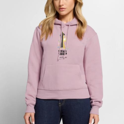 Star Ship Earth - Light - With Logo - Women's Premium Hoodie