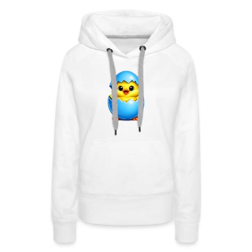 Easter Chick Blue - Women's Premium Hoodie
