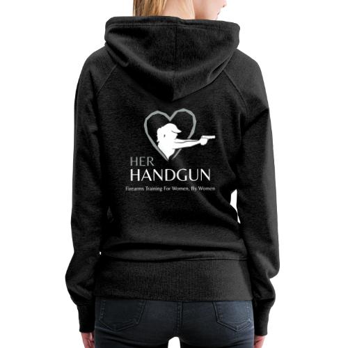 Her Handgun Logo and Tag Line - Women's Premium Hoodie
