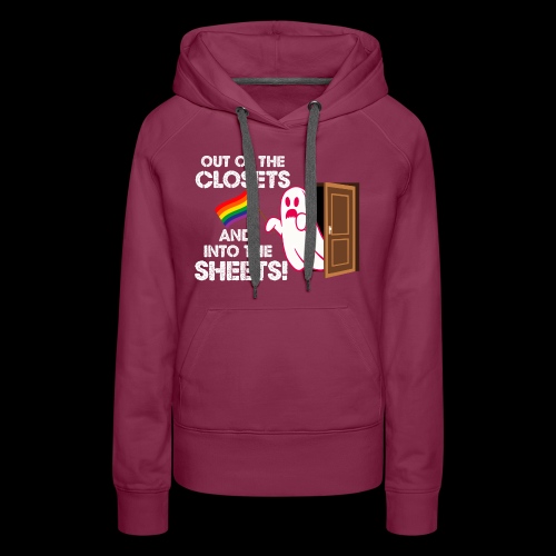 Out of the Closets Pride Ghost - Women's Premium Hoodie