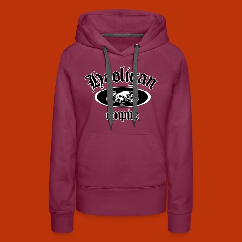 Hooligan Empire Lion Black - Women's Premium Hoodie