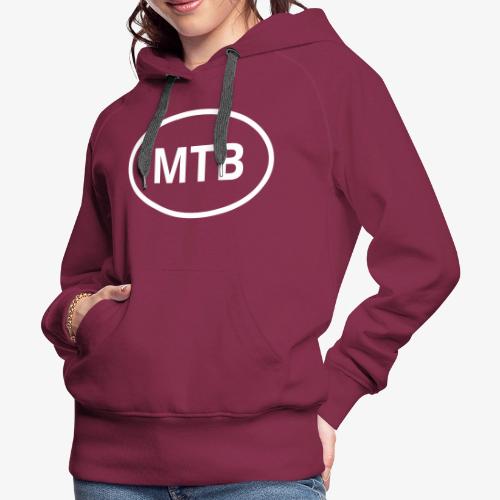 MTB | Mountain Bike Oval Logo - Women's Premium Hoodie