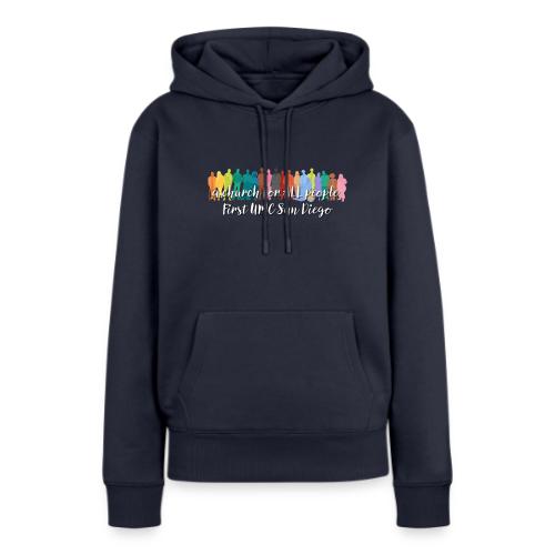 a church for all people - with colorful graphic - Women's Premium Hoodie