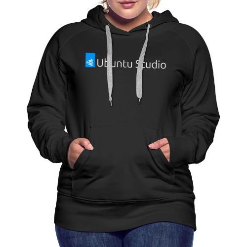 Ubuntu Studio Logo 2022 - White - Women's Premium Hoodie
