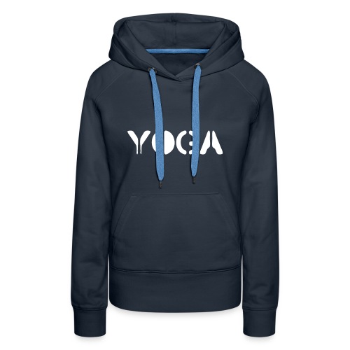 YOGA white - Women's Premium Hoodie