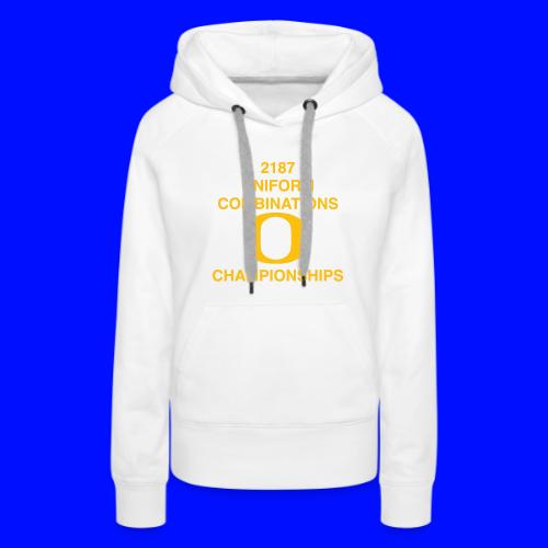 2187 UNIFORM COMBINATIONS O CHAMPIONSHIPS - Women's Premium Hoodie