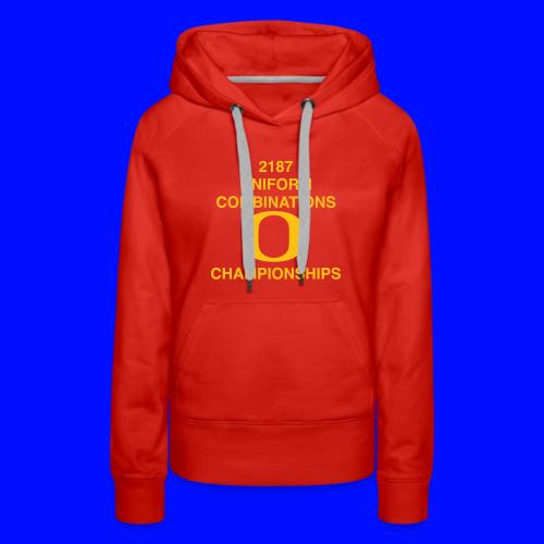 2187 UNIFORM COMBINATIONS O CHAMPIONSHIPS - Women's Premium Hoodie