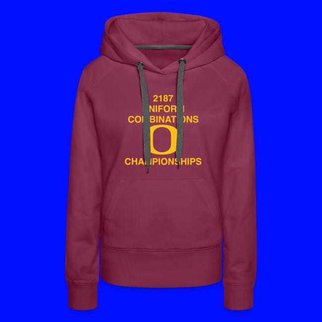 2187 UNIFORM COMBINATIONS O CHAMPIONSHIPS