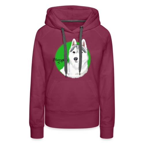 Memphis the Husky from Gone to the Snow Dogs - Women's Premium Hoodie