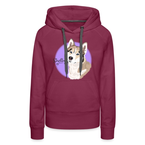 Shelby the Husky from Gone to the Snow Dogs - Women's Premium Hoodie