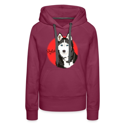 Shiloh the Husky from Gone to the Snow Dogs - Women's Premium Hoodie