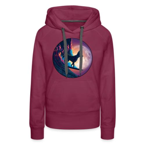Black Dog Dropping In - Women's Premium Hoodie