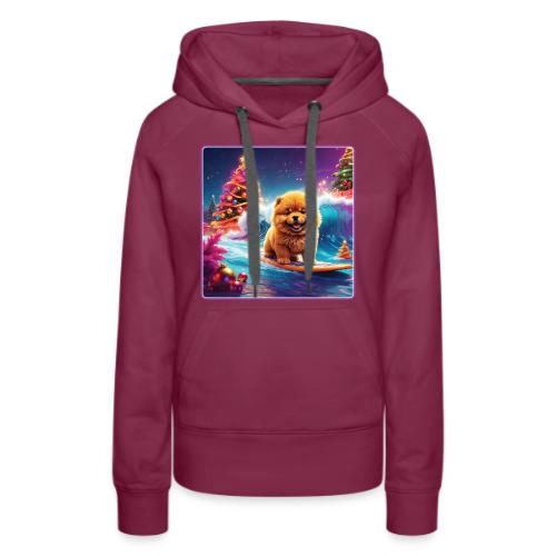 Chow Christmas Surf - Women's Premium Hoodie
