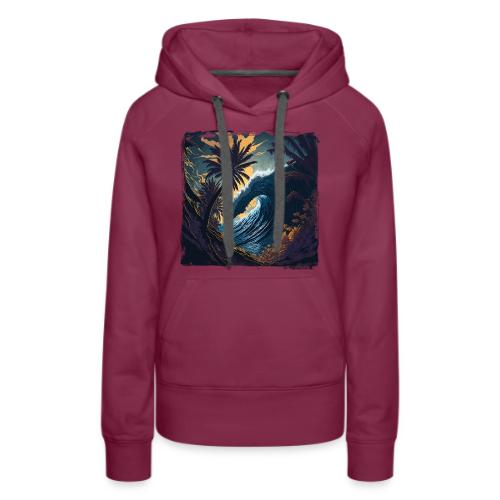 Moonlight Jungle Wave - Women's Premium Hoodie