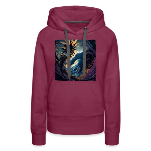 Moonlight Jungle Wave - Women's Premium Hoodie