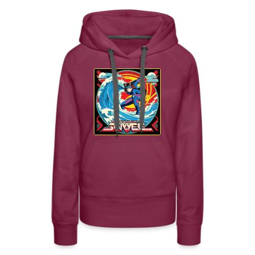 Anime Wavecat Surfer - Women's Premium Hoodie