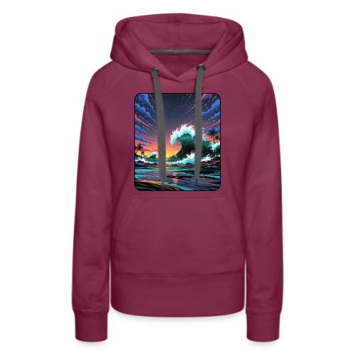 Infinite Wave Field - Women's Premium Hoodie