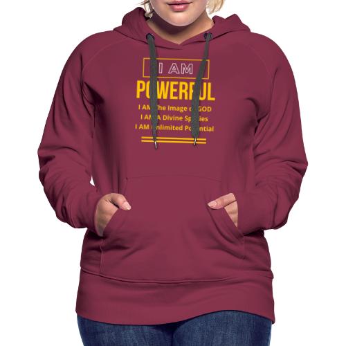 I AM Powerful (Dark Collection) - Women's Premium Hoodie
