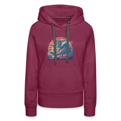 Vintage Wavecat - Women's Premium Hoodie