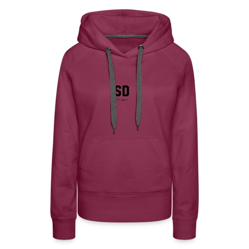 SD Designs blue, white, red/black merch - Women's Premium Hoodie