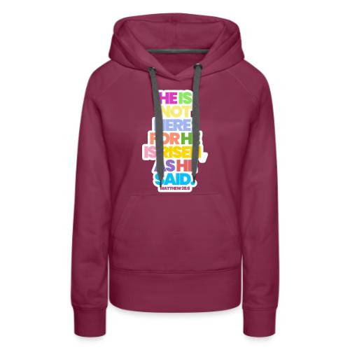 HE IS RISEN 2.0 - Women's Premium Hoodie