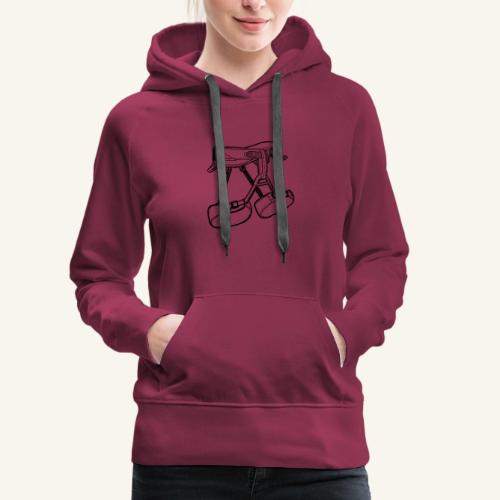 Climbing Harness - Black - Women's Premium Hoodie