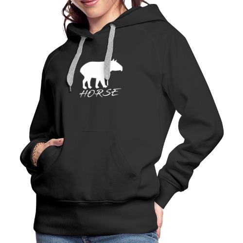Tapir white design - Women's Premium Hoodie